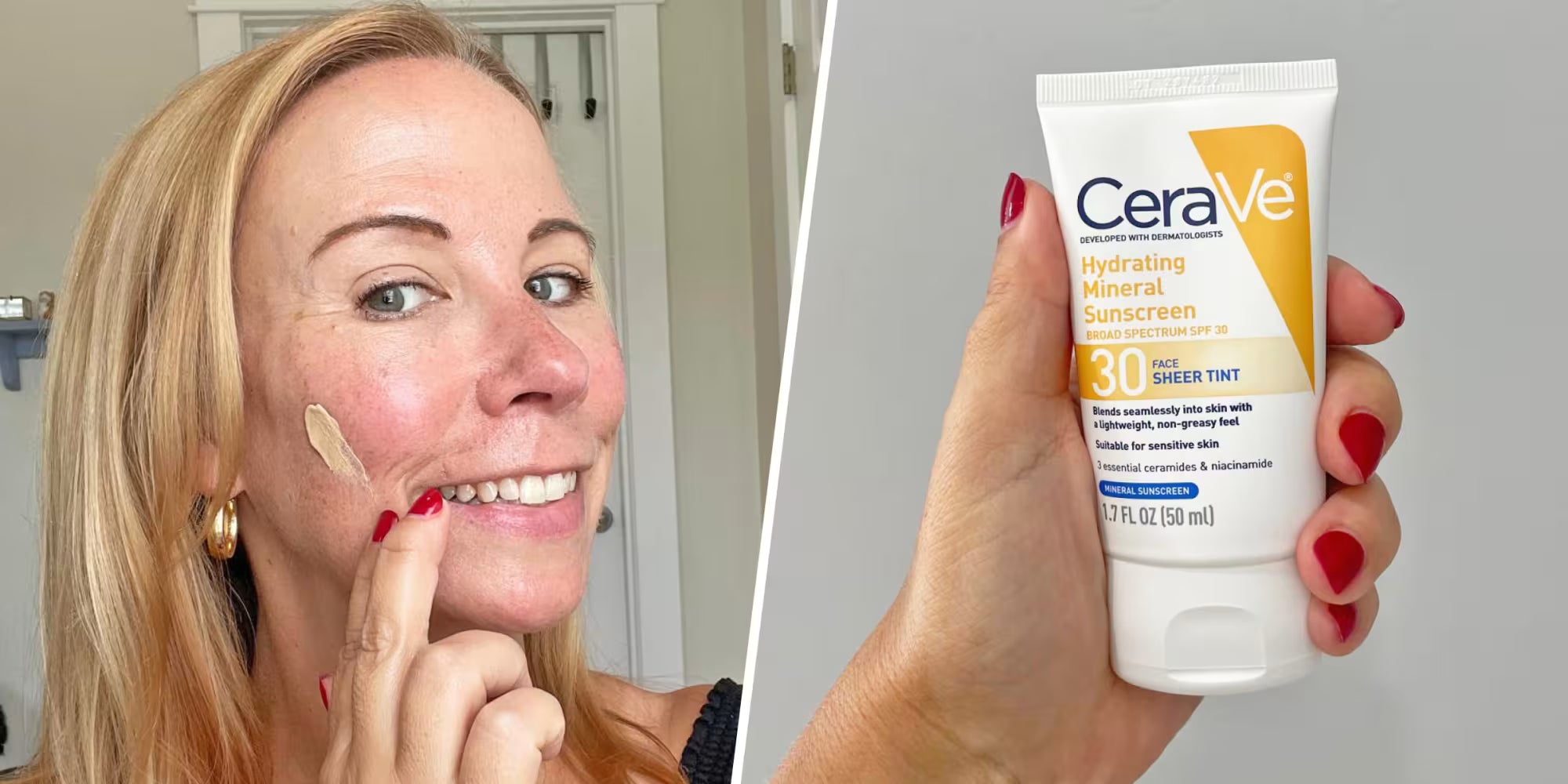 Cerave Hydrating mineral sunscreen,30SPF,Face Sheer Tint,50ml