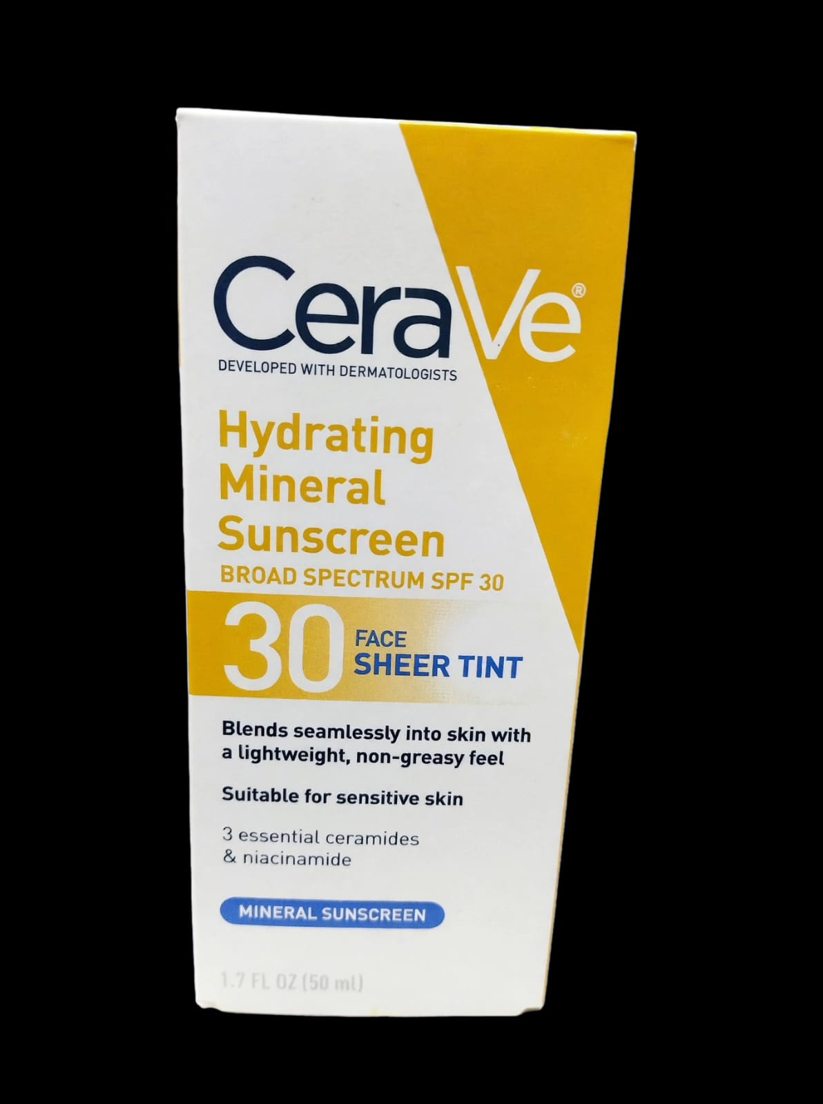 Cerave Hydrating mineral sunscreen,30SPF,Face Sheer Tint,50ml