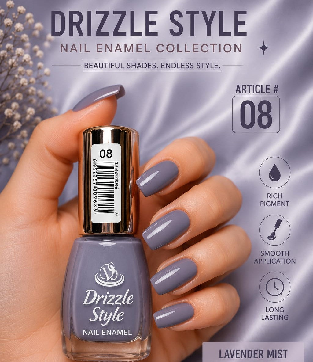 Matte shine Nail Polish | Drizzle Style Nail Polish | Online Nail Polish 10ml
