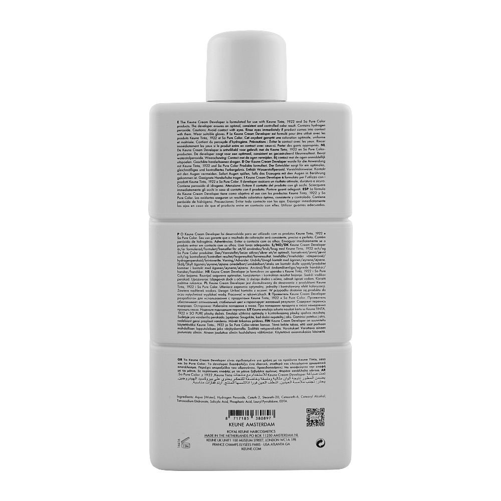 Keune developer,10vol 3%,1000ml