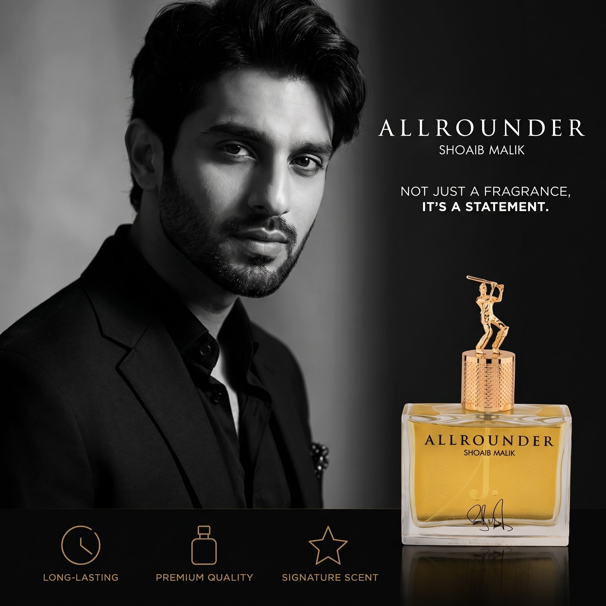 Allrounder by Shoaib Malik Eau De Parfum – Premium Long Lasting Perfume for Men | 100ml
