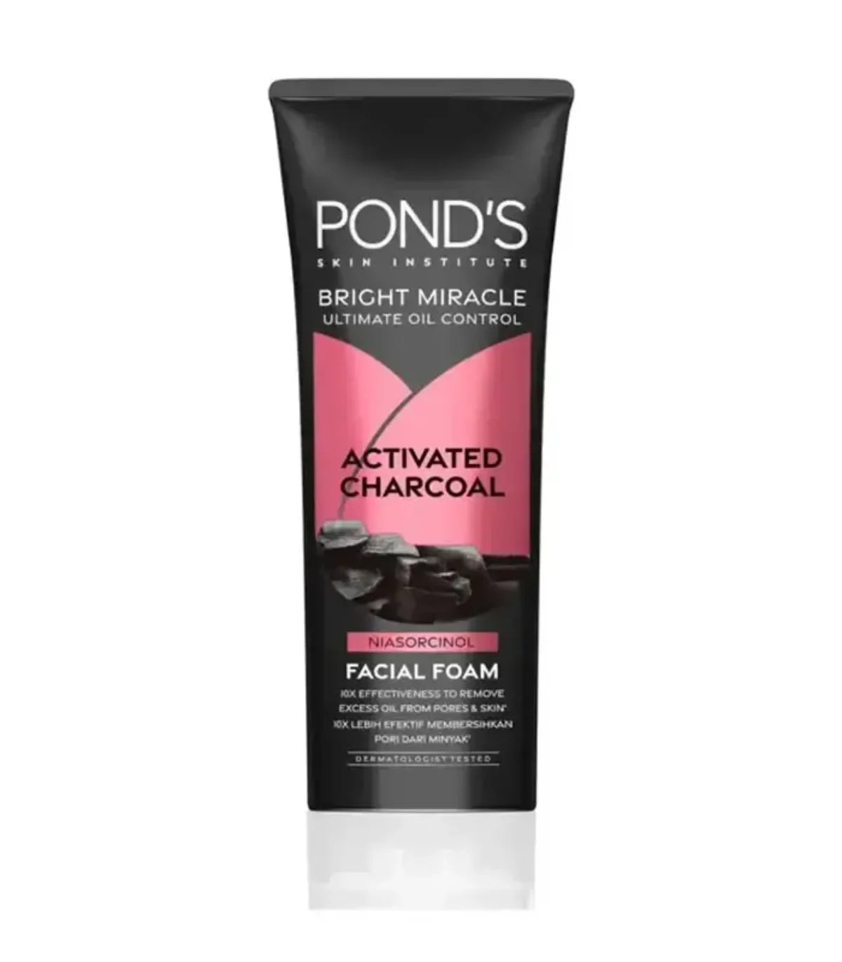 Pond's Bright Miracle Activated Charcoal Niasorcinol Facial Foam,100g
