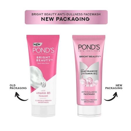 Pond's Bright Beauty Face Wash,Niacinamide (Vitamin B3) and Pro-Vitamin B3,100gm